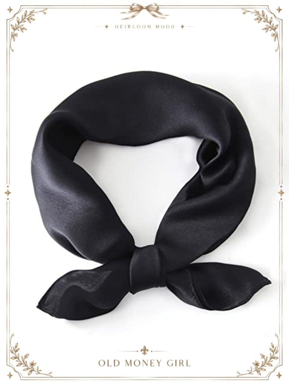 100% Mulberry Silk Scarf 21'' Square Neckerchief Headband Gift Box
